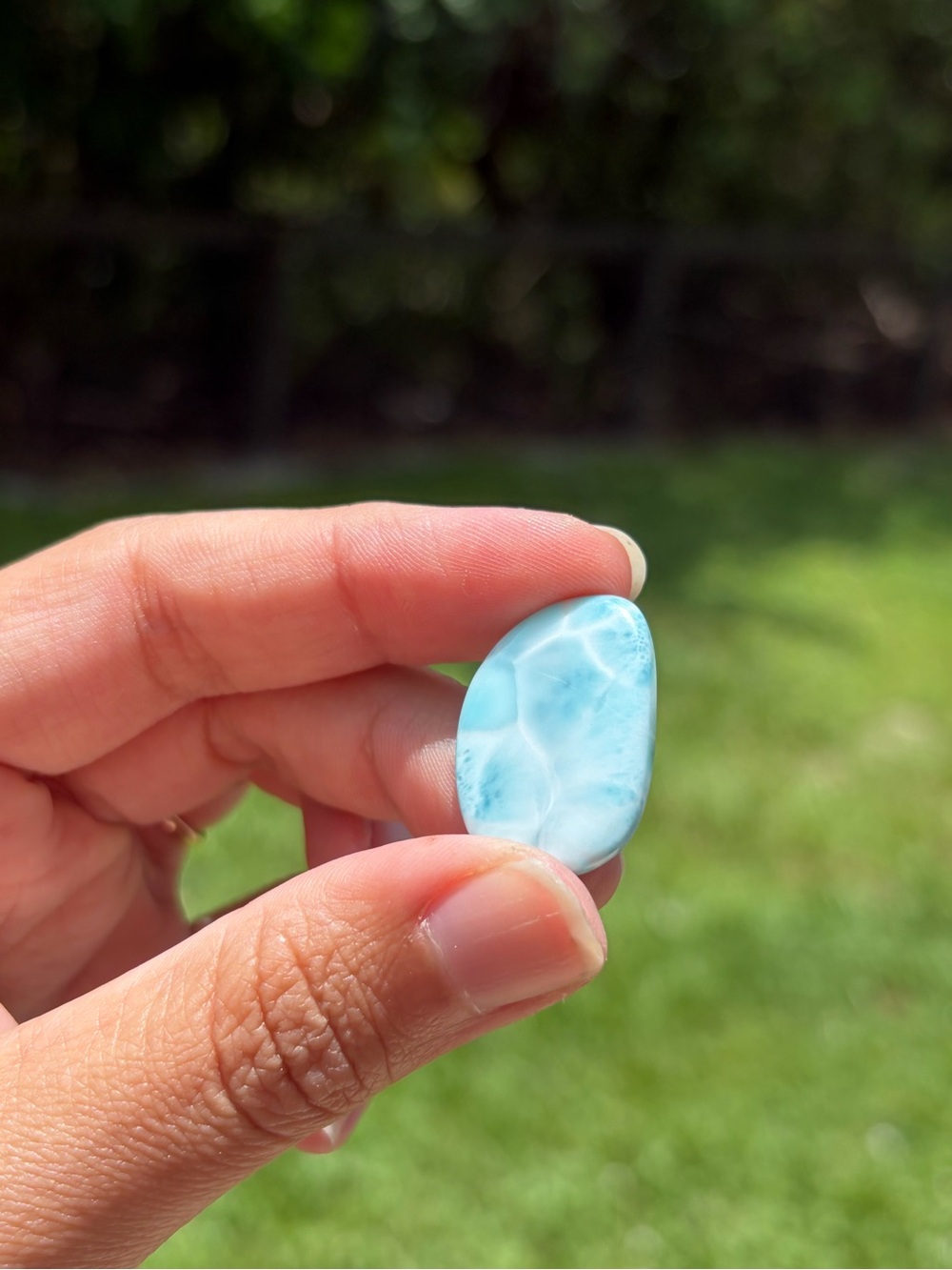 Shallow Water Larimar Cabochon 20.5 Carats View 3